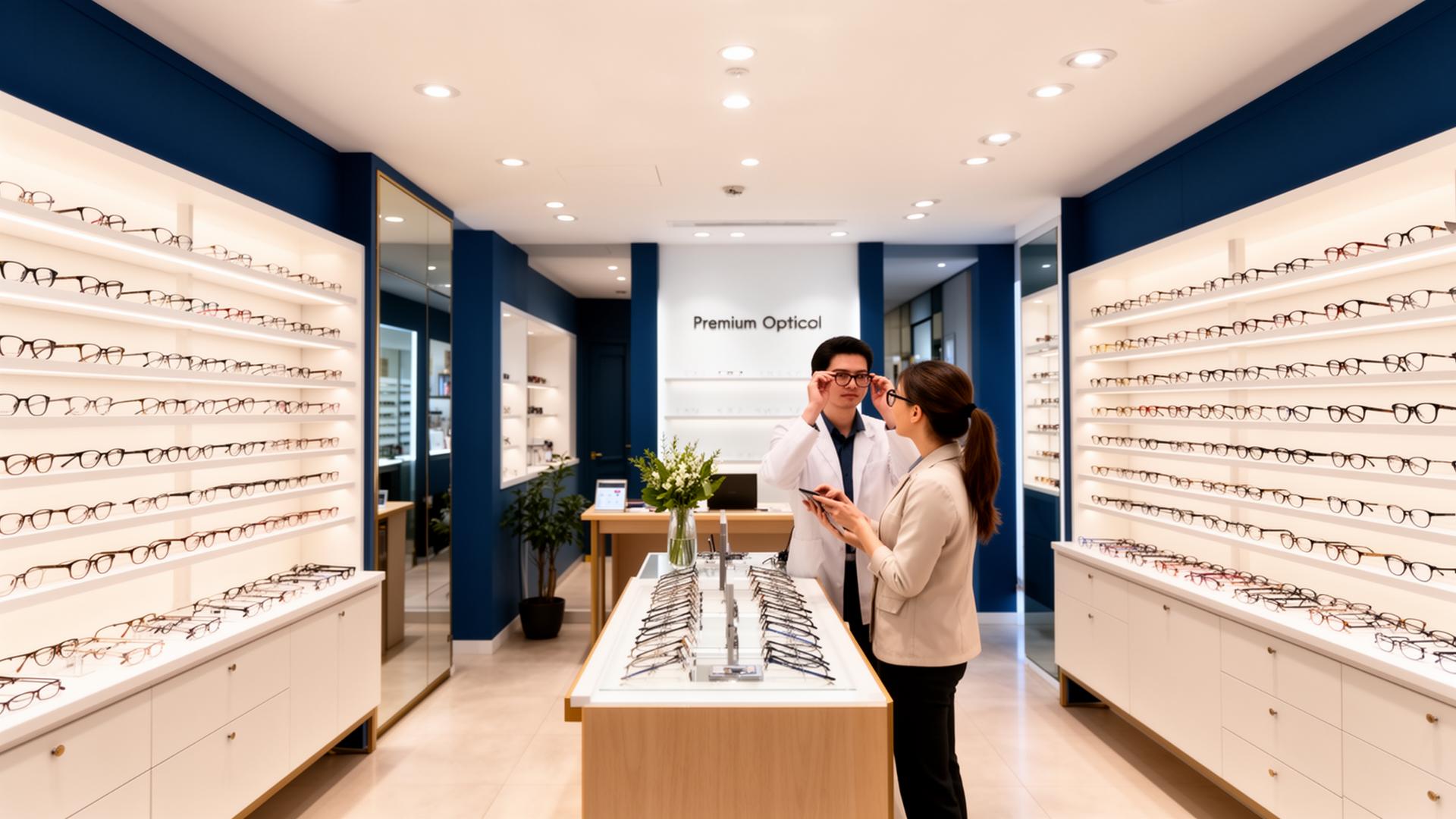 Interior da Ótica Certa