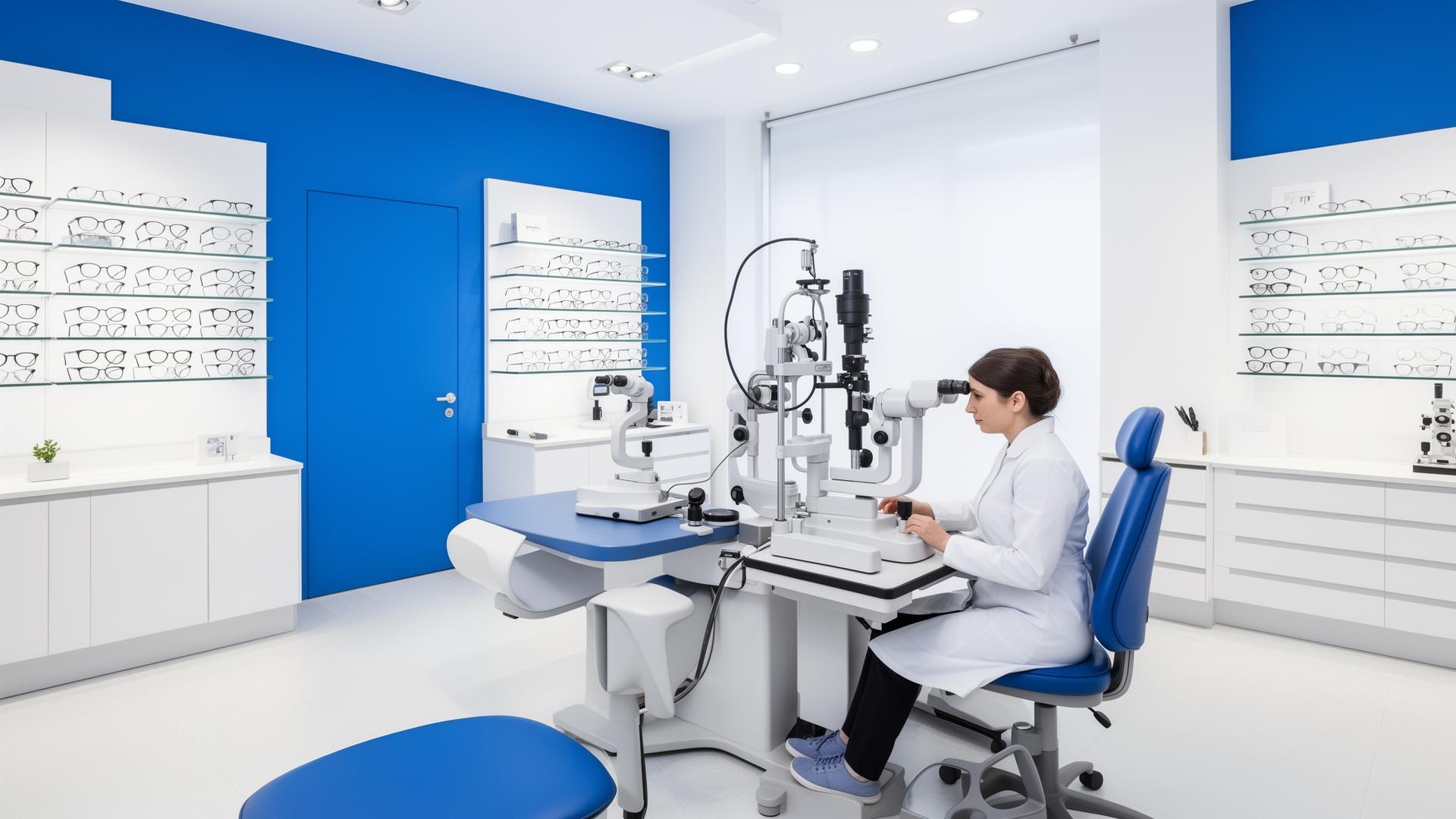 Sala de exame de visão